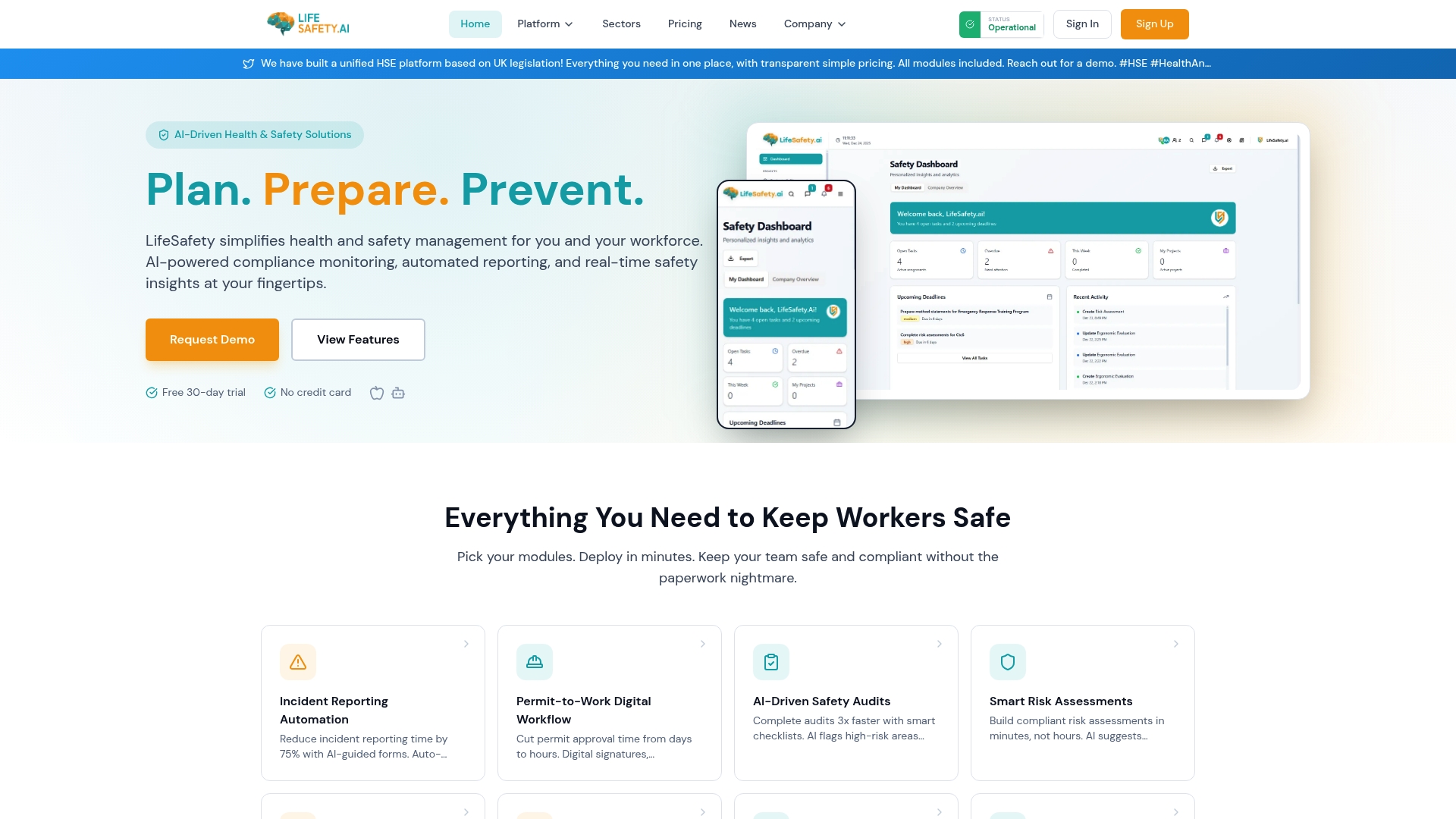 LifeSafety.ai product screenshot