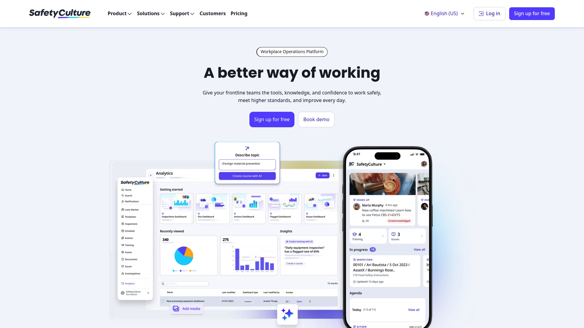 SafetyCulture product screenshot
