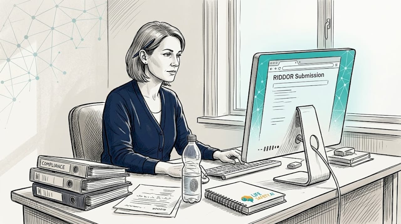 Administrator submitting online compliance report