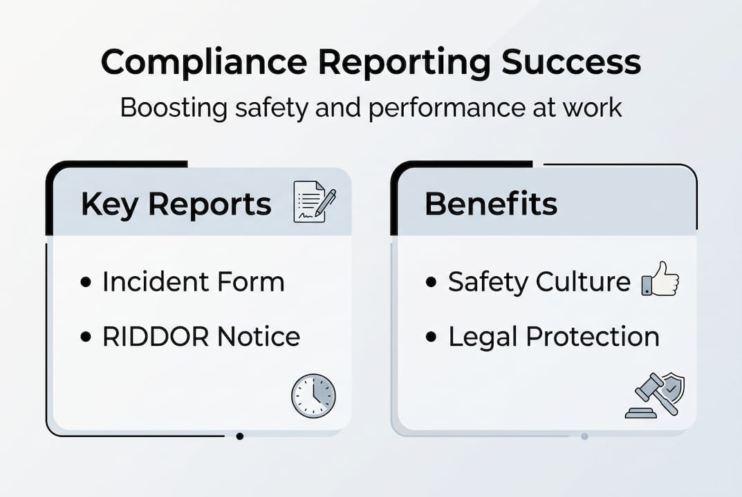 Illustration highlighting compliance reporting benefits