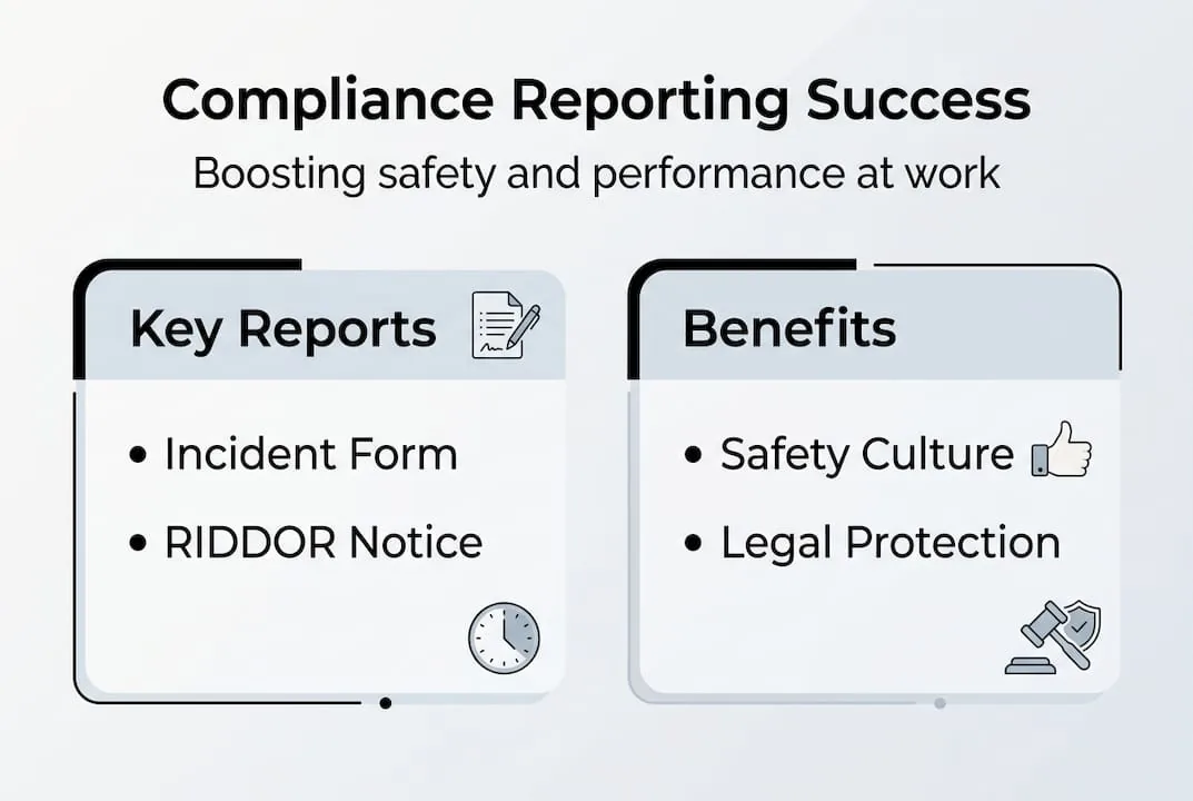 Illustration highlighting compliance reporting benefits