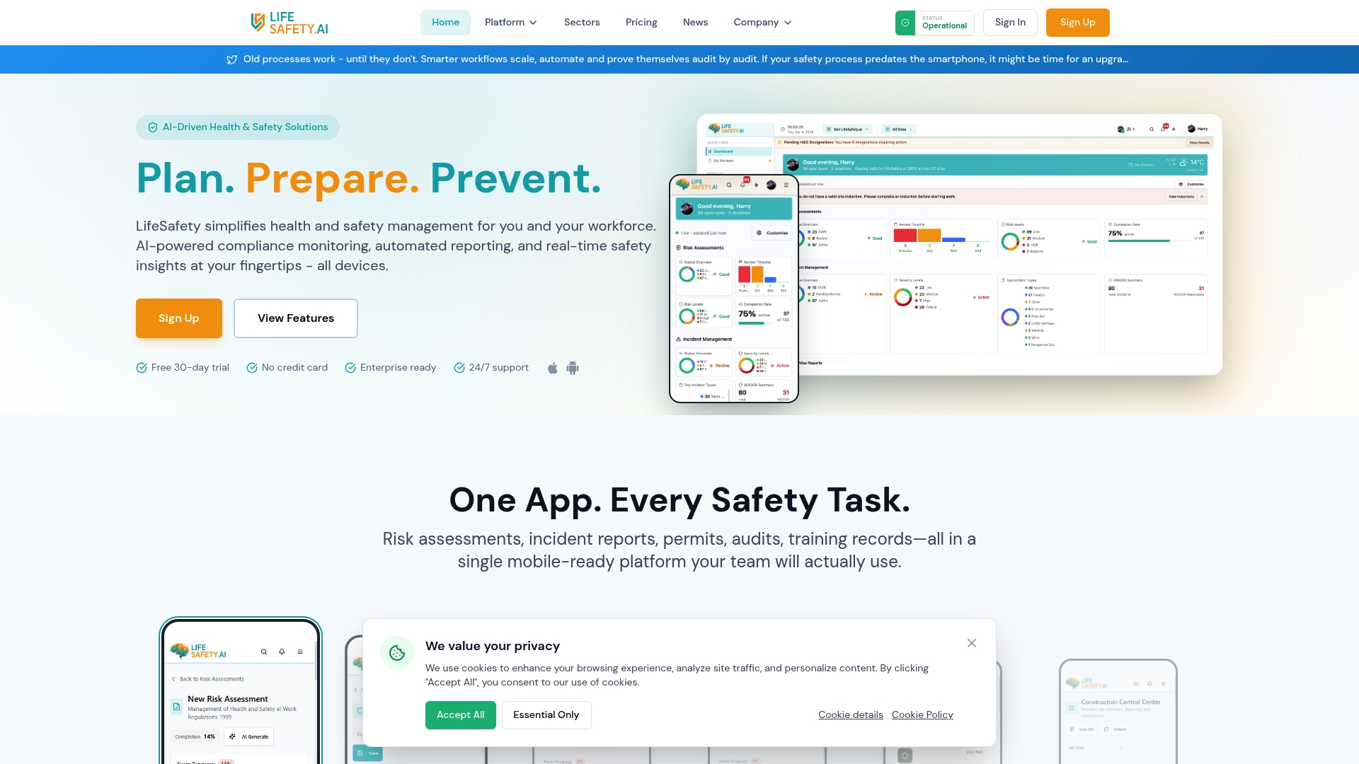 LifeSafety.ai platform overview