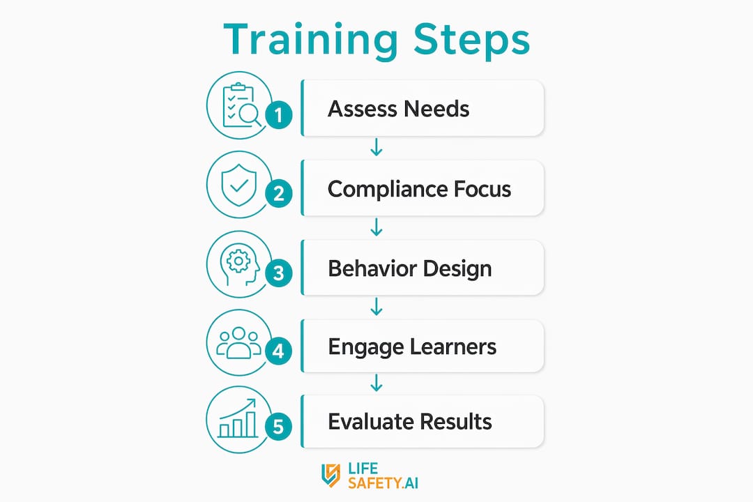 Five key employee training steps